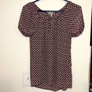 Joie size XS sailboat blouse with cap sleeves. Beautiful on. Perfect condition.